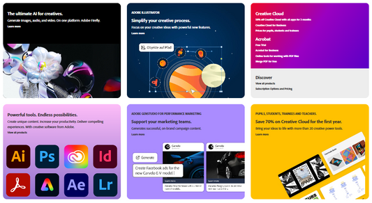 Adobe: Führende Software für Kreativität, Marketing und digitale Erlebnisse