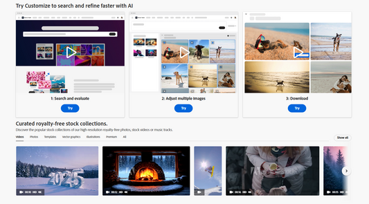 Adobe Stock: Hochwertige Stockfotos, Videos, Illustrationen, Templates und mehr – direkt in Ihren Creative Cloud Apps