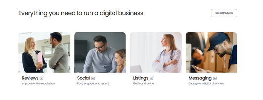 Business professionals analyzing competitive market analysis