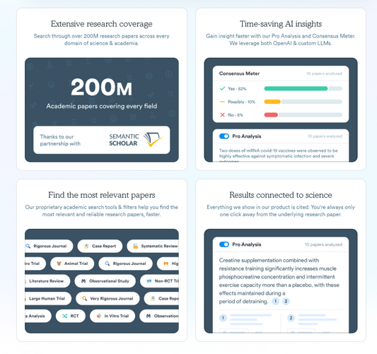 Consensus: Ihr KI-gestĂŒtzter Forschungsassistent fĂŒr evidenzbasierte Antworten