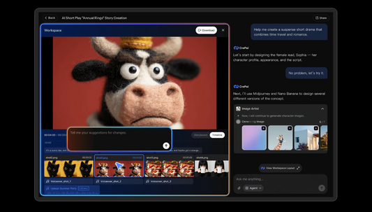 🎬 CrePal — All-in-One AI Video Creation Agent mit AI Director