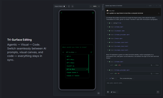 Dreamflow: KI-Mobile-App-Builder für No-Code-Entwicklung🪴