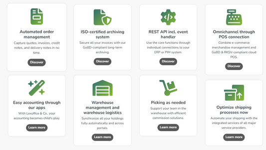 Dreamrobot – Detailansicht mit Workflow-Funktionen, Modulen und DR-Apps zur Automatisierung von E-Commerce-Prozessen, Multi-Channel-Vertrieb und Versandabwicklung.