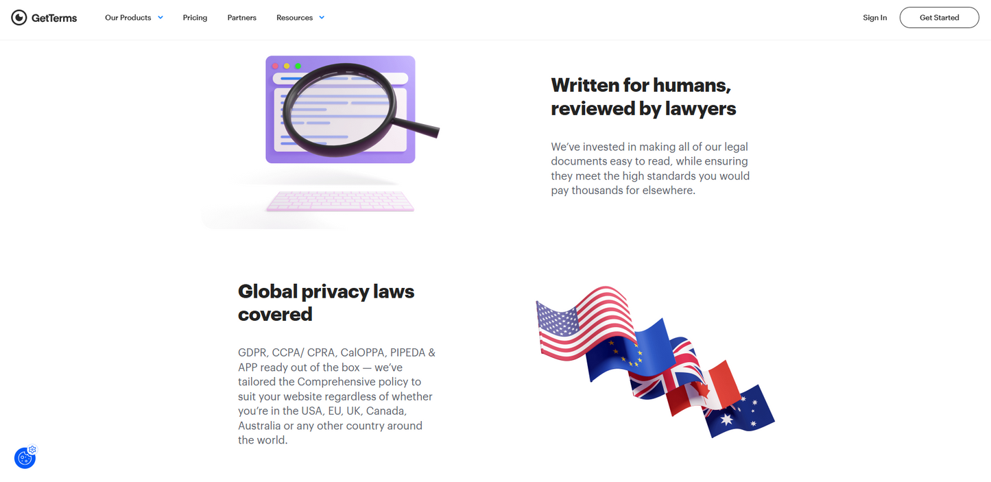 GetTerms: Erstellen Sie Ihre Datenschutzrichtlinie & AGB – Einfach, Schnell & Kostenlos