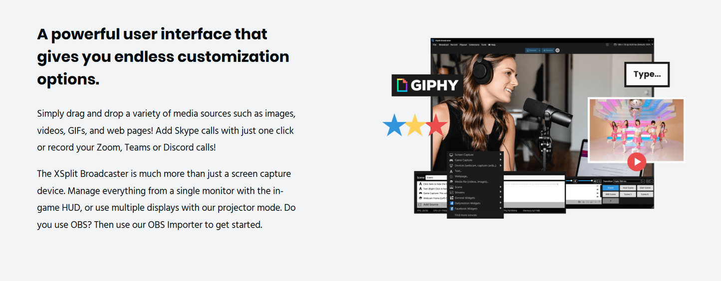 Influencer filming product review video
