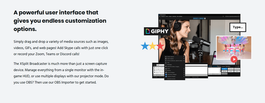 Influencer filming product review video