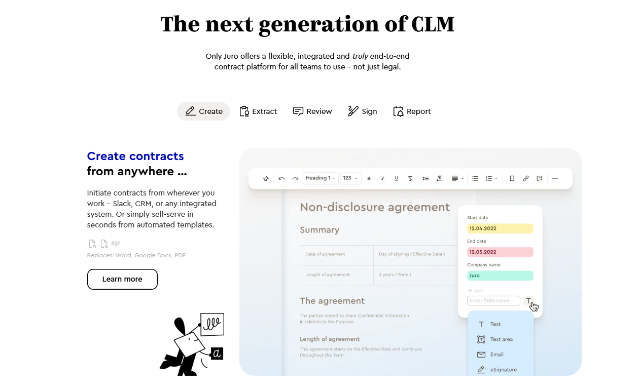 Juro: Intelligente Vertragsautomatisierung für Rechts- und Geschäftsteams