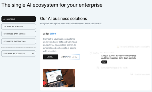 🤖 Kore.ai – Die Zukunft intelligenter Kommunikation und Automatisierung 🚀💬
