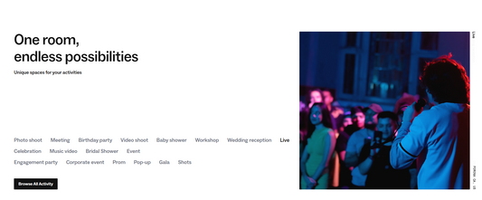 Live band performing under spotlight