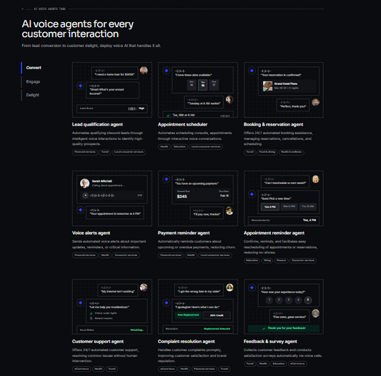 📡 Plivo — ist eine Carrier-Grade-Voice-AI-Plattform mit nativer Telefonie in 190+ Ländern und Speech-to-Speech-Pipeline unter 500 ms Latenz für produktive Voice Agents in 50+ Sprachen Plivo richtet sich an Engineering- und Produktteams, die produktionsreife Voice-AI-Agents direkt auf Carrier-Telefonie mit eigenem LLM, ASR und TTS betreiben wollen.