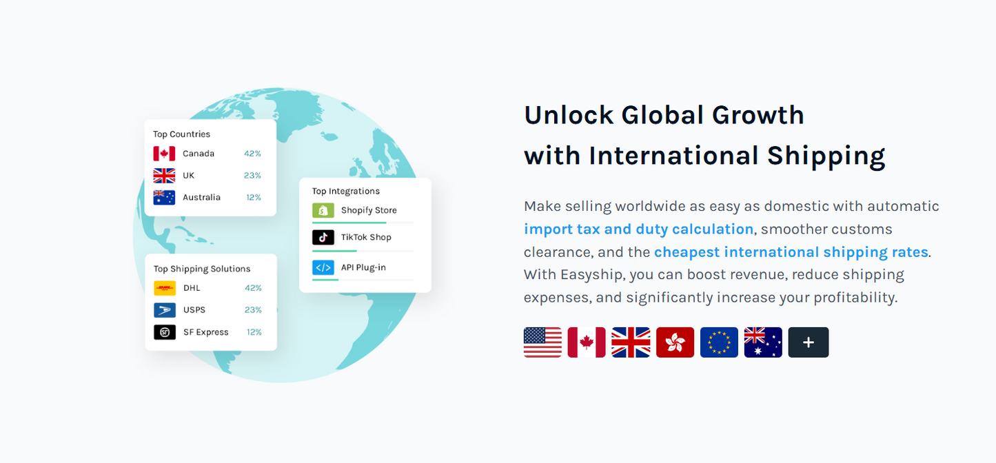 Easyship: Vereinfachen Sie Ihren globalen E-Commerce-Versand