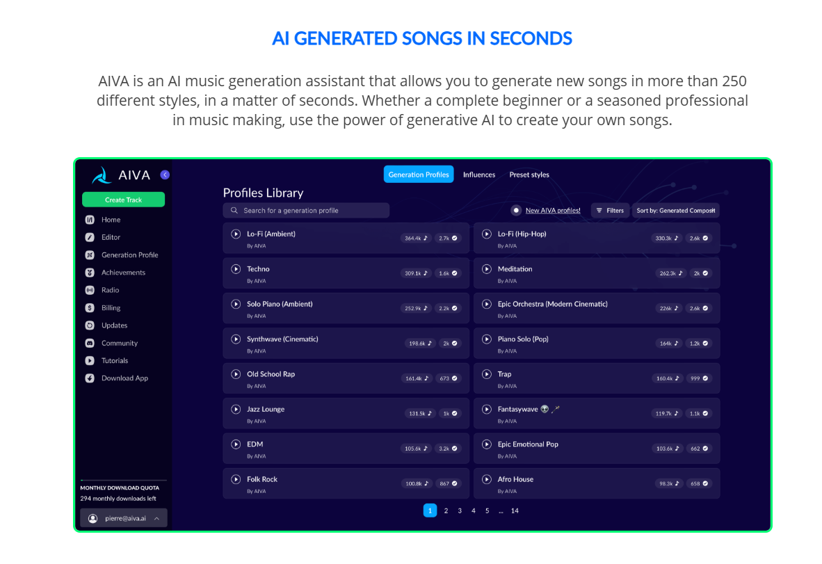 AIVA: AI-driven music composition for creatives