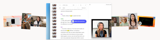 Video creator applying AI-generated subtitles