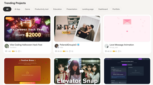YouWare: Die führende KI Coding Community 🤖 – Erschaffe, Teile, Entdecke Next-Gen Tools! ✨