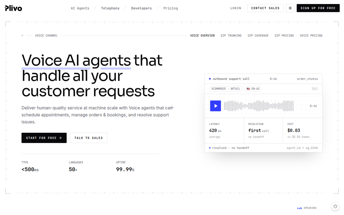 Plivo — Offizielle Website