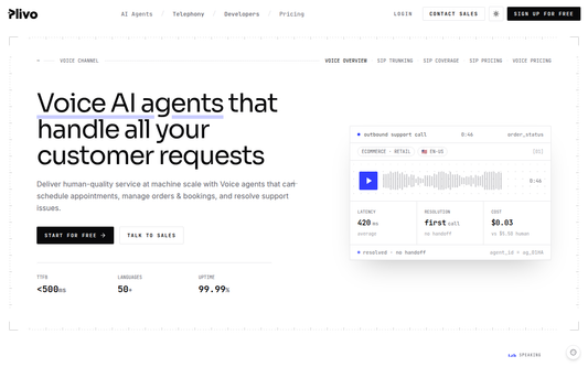 Plivo — Offizielle Website