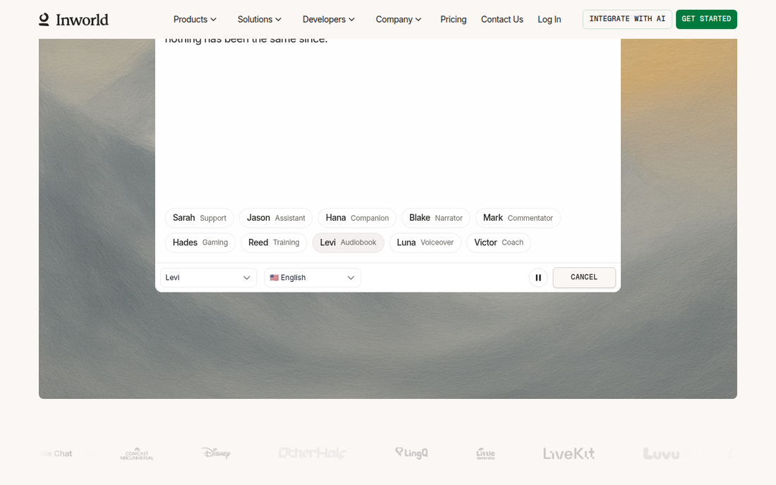 Inworld AI — Offizielle Website