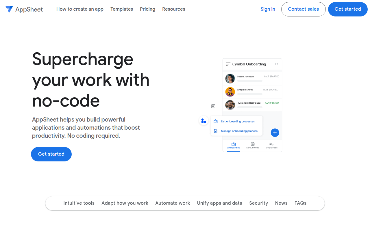 Google AppSheet — Offizielle Website