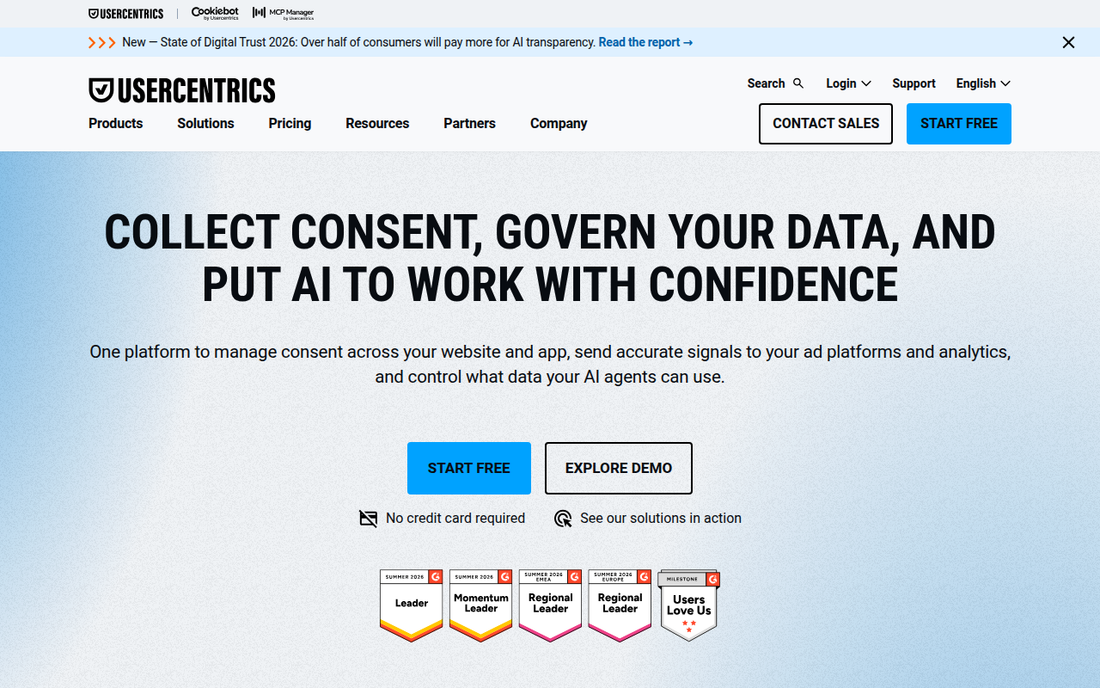 Usercentrics — Offizielle Website