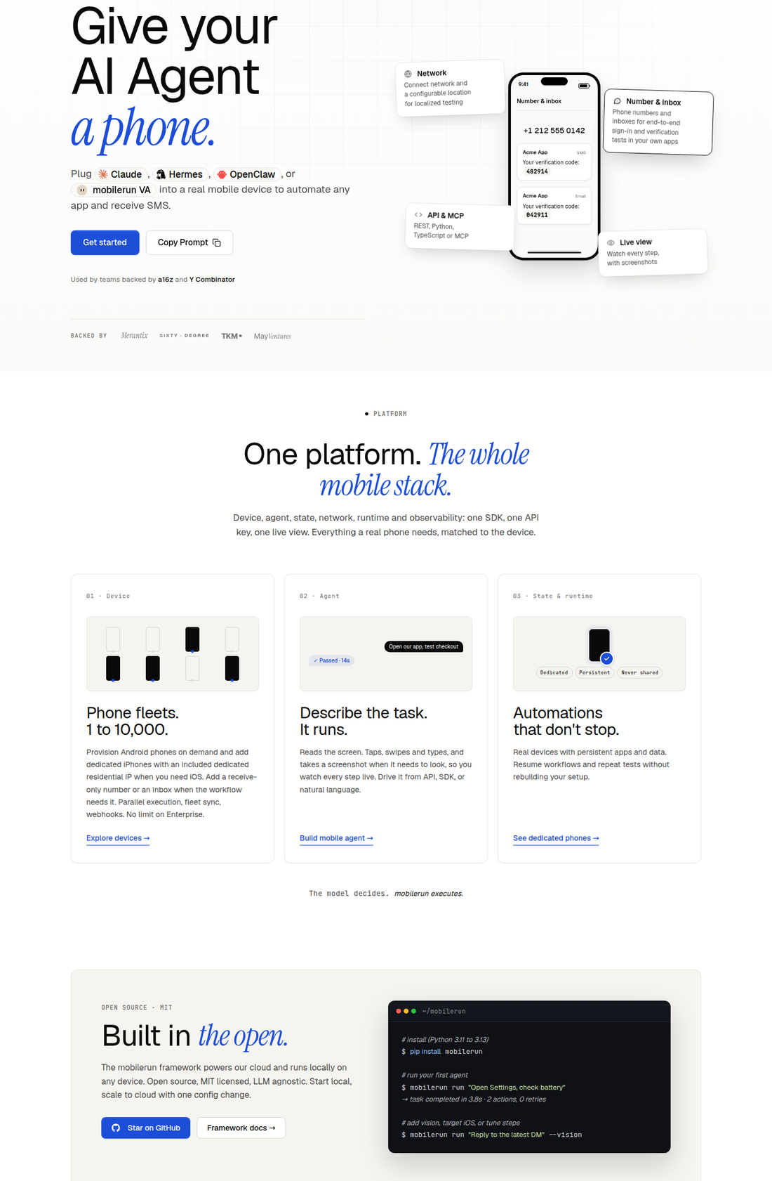 Mobilerun — Produktübersicht