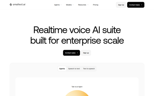 Smallest.ai — Offizielle Website