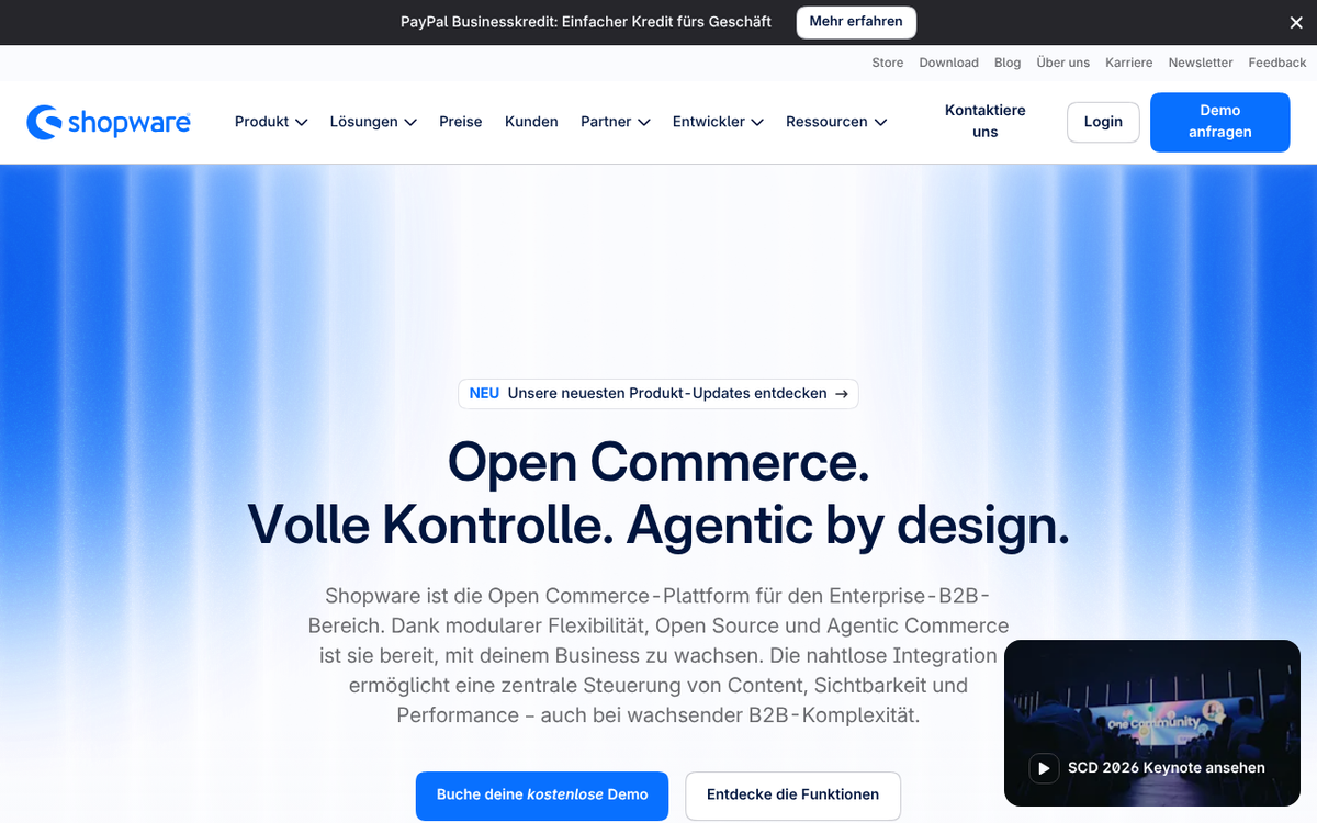 Shopware — Offizielle Website