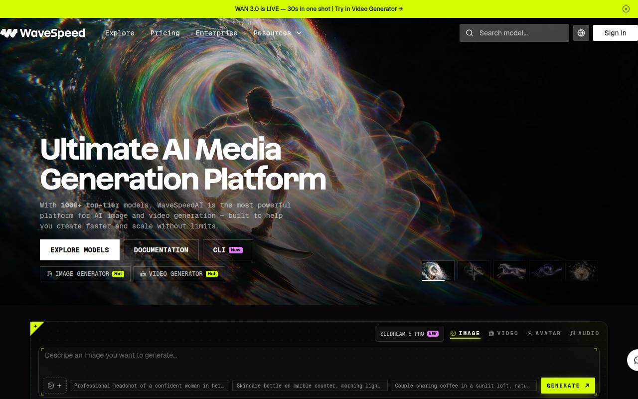WaveSpeedAI — Offizielle Website