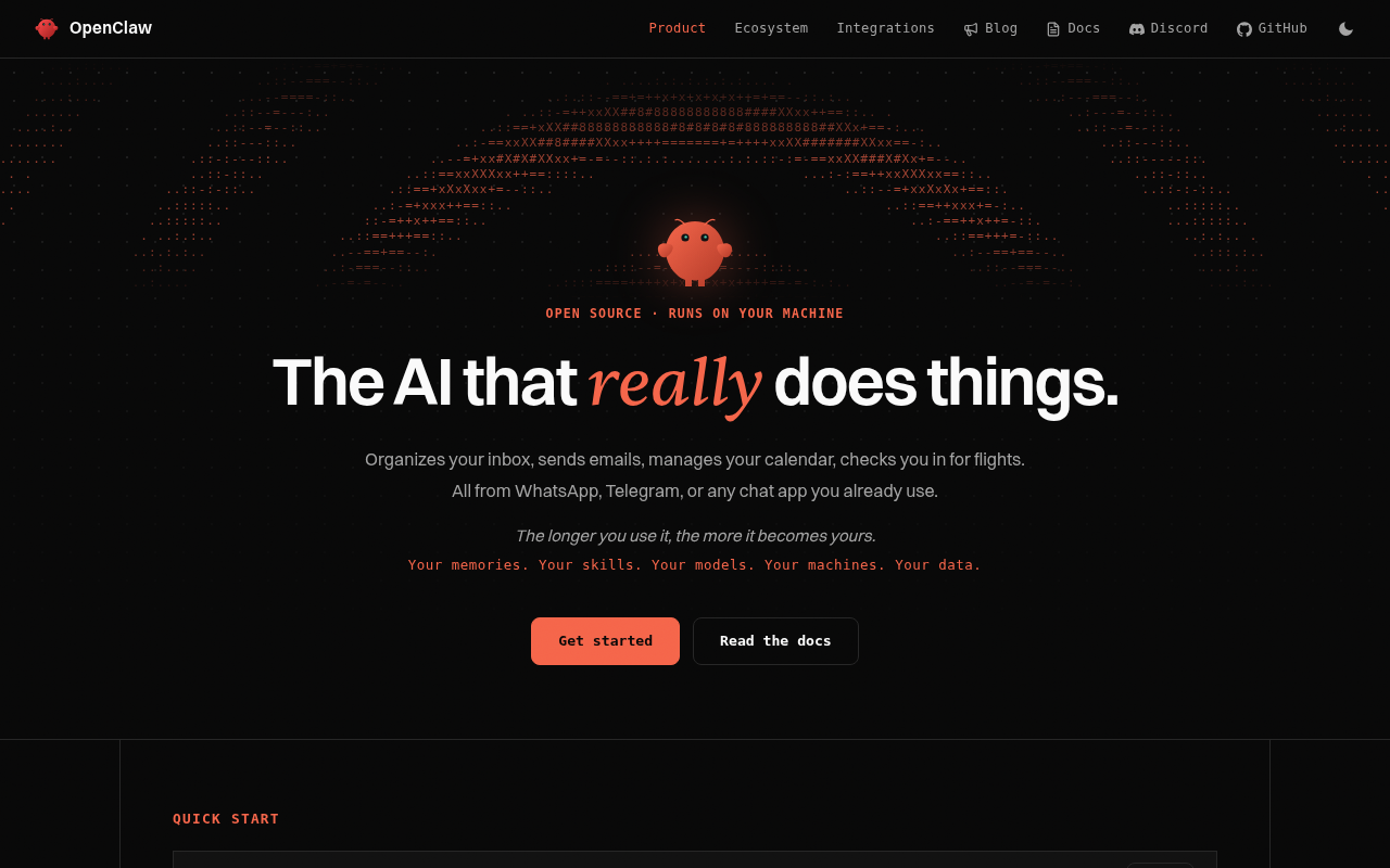 OpenClaw — Offizielle Website