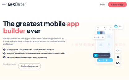 GoodBarber — Offizielle Website