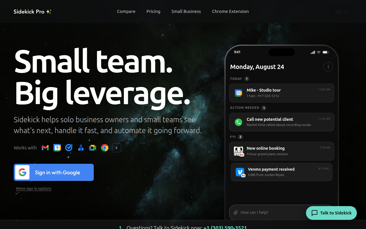 Sidekick Pro — Offizielle Website
