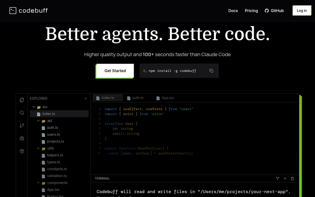 Codebuff — Offizielle Website