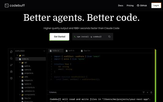 Codebuff — Offizielle Website