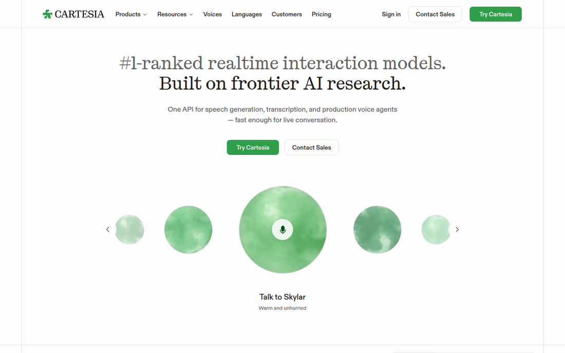 Cartesia — Offizielle Website