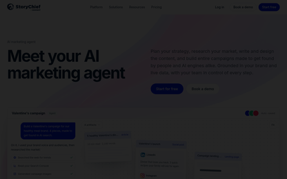StoryChief AI Marketing Agent — Offizielle Website