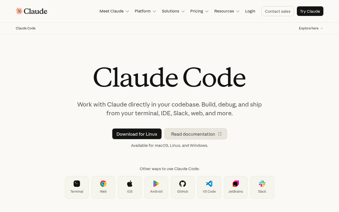 Claude Code — Offizielle Website