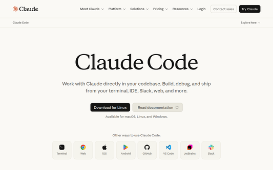 Claude Code — Offizielle Website