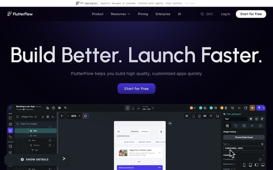 FlutterFlow — Offizielle Website