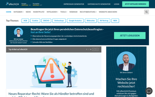 eRecht24 — Offizielle Website