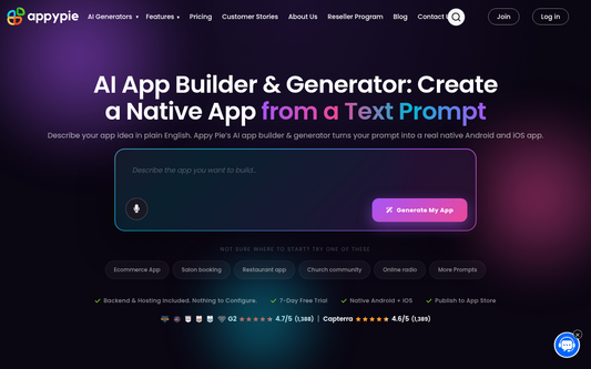 Appy Pie — Offizielle Website