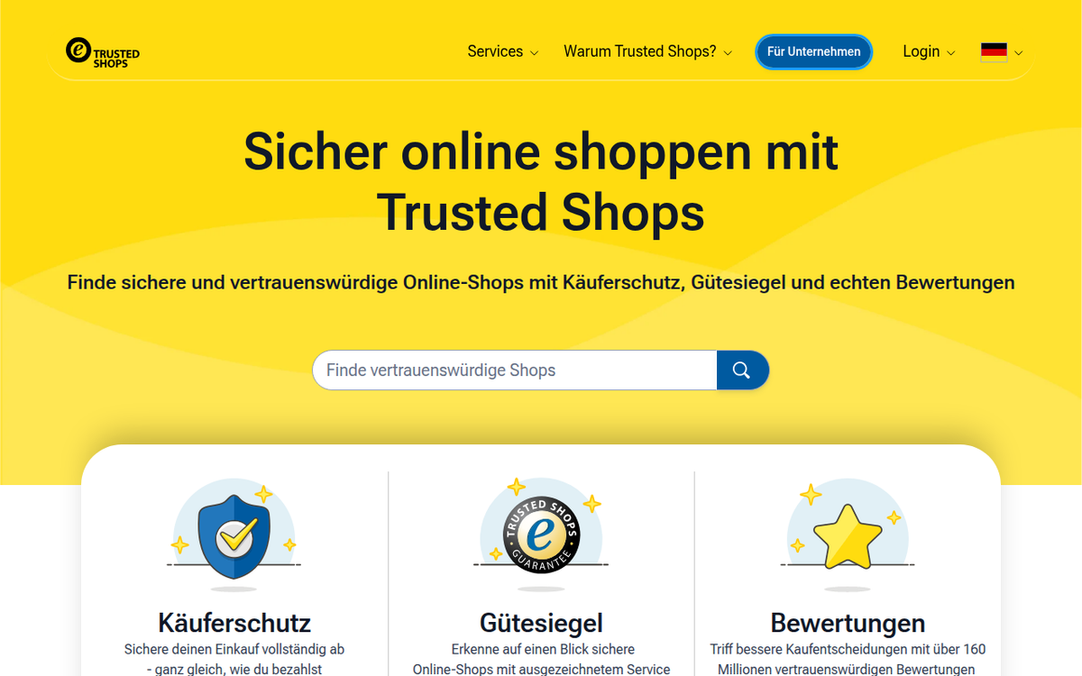 Trusted Shops — Offizielle Website
