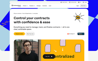 📋 Contractbook — Contractbook ist eine 2016 in Kopenhagen gegründete digitale Vertragsmanagement-Plattform