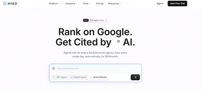AISEO.ai, Ihrer intelligenten Lösung für die Erstellung von SEO-optimierten Inhalten. Unsere KI-gestützten Tools helfen Ihnen, hochwertige Artikel zu generieren, bestehende Texte umzuschreiben, die Lesbarkeit zu verbessern, ansprechende E-Mails zu verfassen und Ihre Inhalte so zu optimieren, dass sie in den Google-Suchergebnissen herausragen. AISEO.ai wurde entwickelt, um Ihren Content-Workflow zu beschleunigen und Ihre Online-Sichtbarkeit zu maximieren.