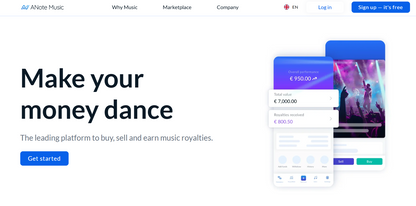 🇱🇺 ANote Music — ANote Music ist eine luxemburgische Plattform für Musik-Royalty-Investments, die Anlegern ermöglicht, Anteile an Musikkatalogen zu erwerben

ANote Music richtet sich an Europäische Investoren, Musikfans und Finanzprofis, die in ein diversifiziertes Musikportfolio mit regelmäßigen Tantiemeneinnahmen investieren möchten.
