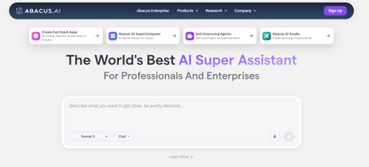 🧮 Abacus.AI — All-in-One Super-Assistant für Professionals und Enterprises