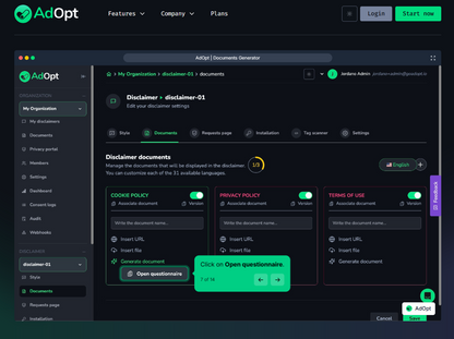 🇧🇷 AdOpt — Globale Privacy-Compliance mit kostenlosen Generatoren