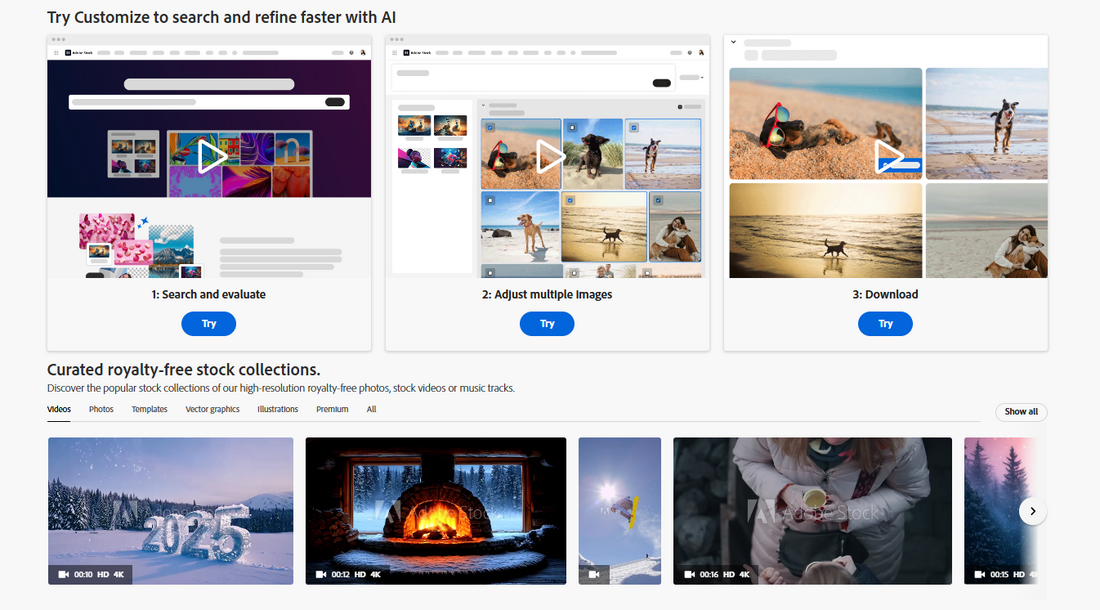 Adobe Stock: Hochwertige Stockfotos, Videos, Illustrationen, Templates und mehr – direkt in Ihren Creative Cloud Apps
