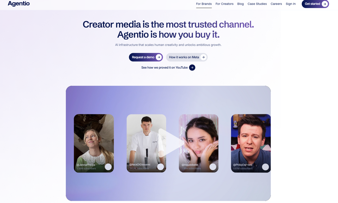 🇺🇸 🚀 Agentio — Agentio ist eine 2023 in New York gegruendete AI-native Plattform fuer Creator-Werbung, die im November 2025 eine Series B ueber 40 Millionen Dollar unter Forerunner Ventures bei einer Bewertung von 340 Millionen Dollar erhalten hat