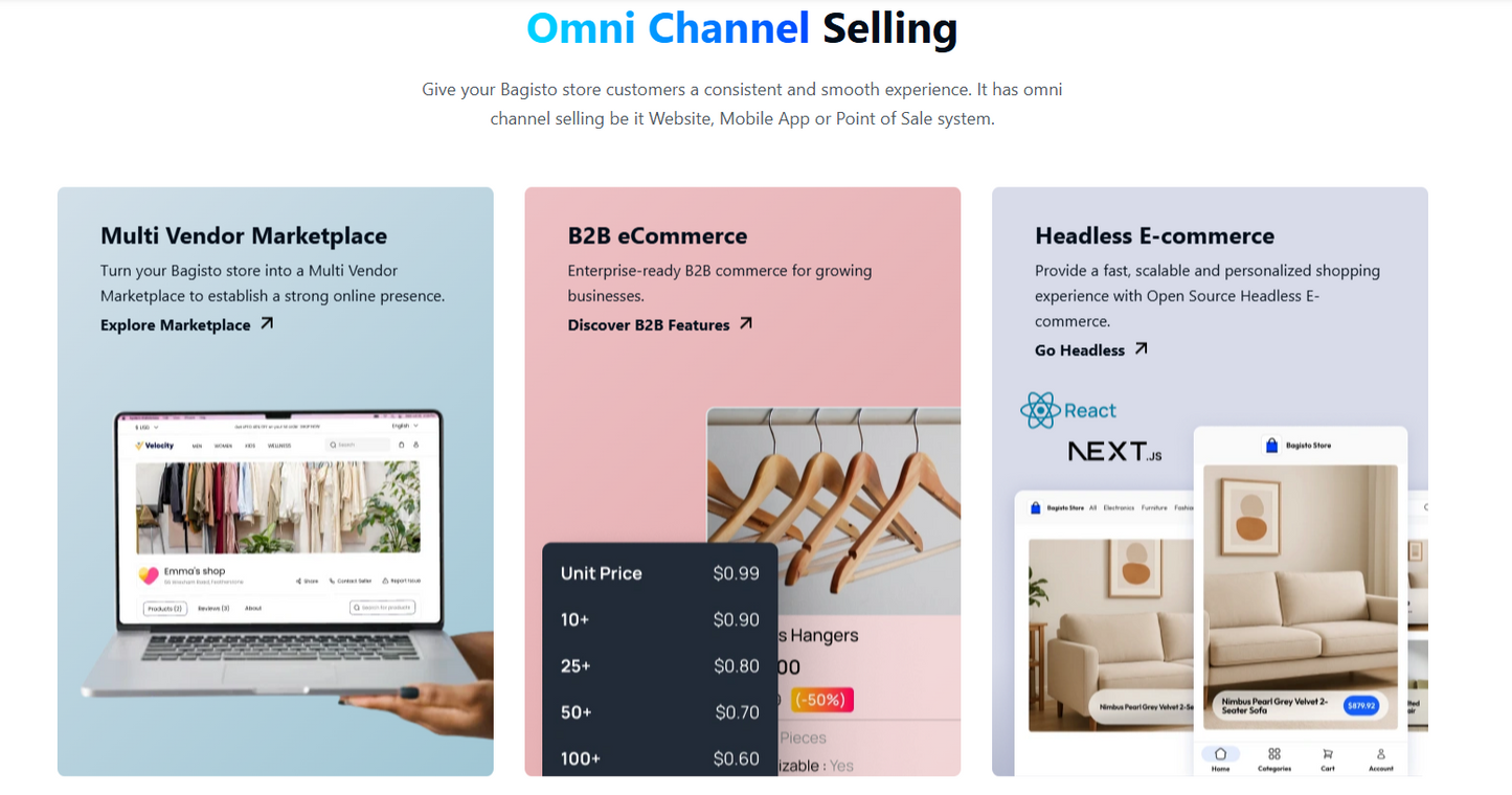 🏪 Bagisto – Laravel-basierte Open-Source E-Commerce-Plattform mit Multi-Vendor-Markt