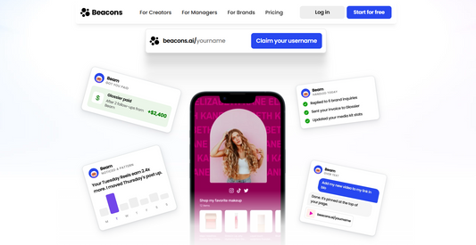 🧿 Beacons.ai — Das Unternehmen ist eine Link-in-Bio-Plattform für Creator, die mehrere Einkommensströme in einem zentralen Business-Hub bündelt. Über zehn Millionen Creator nutzen die Plattform, um Inhalte zu veröffentlichen und daraus Einkommen zu generieren