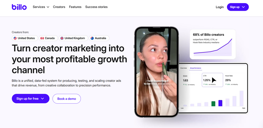 Billo.app 🎥🚀 – Deine Plattform für authentische UGC Video Ads mit Datenpower 📊✨